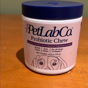 Pet Lab Co probiotic chews. Brand new, never opened.